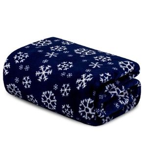 Domarex Deka Snowflakes navy, 130 x 170 cm obraz