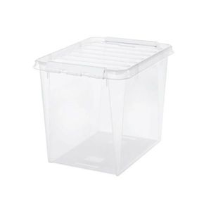 SmartStore Úložný box s bílými klipy Classic, 52 l obraz