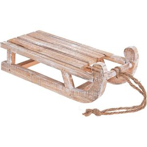 Vánoční dřevěná dekorace Sledge, 30 cm obraz