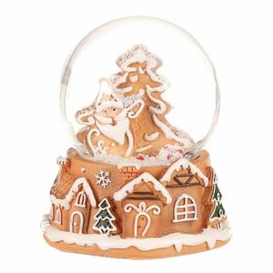 Vánoční sněžítko Perníkový Santa Claus, polyresin, 9 cm obraz