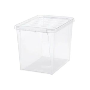 SmartStore Úložný box s bílými klipy Classic, 25 l obraz