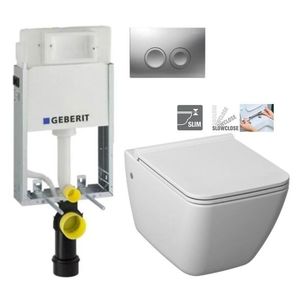 GEBERIT KOMBIFIXBasic vč. matného tlačítka DELTA 25 + WC JIKA PURE + SEDÁTKO SLOWCLOSE 110.100.00.1 21MA PU2 obraz