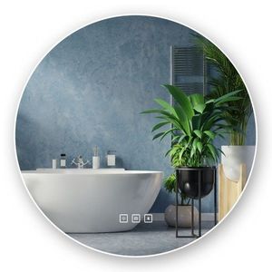 Tutumi Zrcadlo LED 80cm ROUND BLUETOOTH HOM-06528 obraz