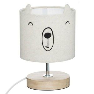 DekorStyle Dětská stolní lampa BEAR krémová obraz