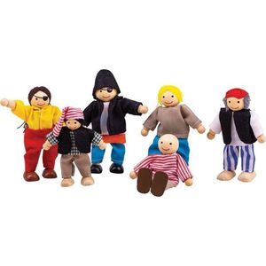 Bigjigs Toys Figurky pirátů PIRATES 6 ks obraz