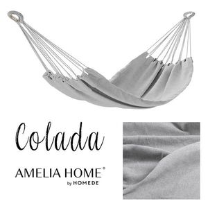 AmeliaHome Houpací síť Colada světle šedá, velikost 240x80 obraz