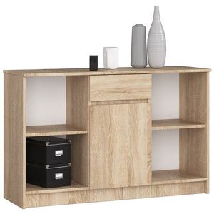 Ak furniture Komoda B-17 120 cm dub sonoma obraz