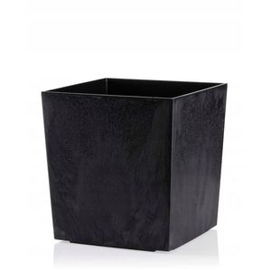 DekorStyle Květináč Flore 19x19 cm černý beton obraz