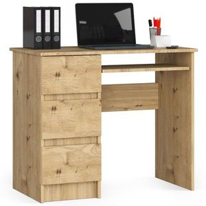 Ak furniture Psací stůl A-6 90 cm dub artisan levý obraz