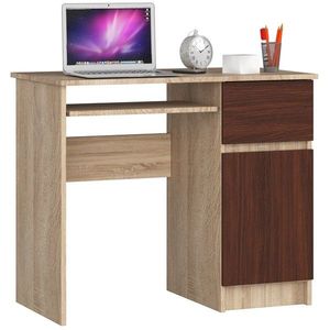 Ak furniture Psací stůl PIKSEL 90 cm dub sonoma/wenge pravý obraz