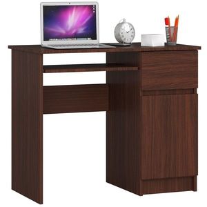 Ak furniture Psací stůl PIKSEL 90 cm wenge pravý obraz