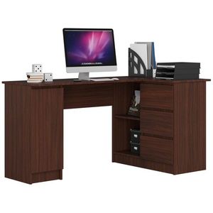 Ak furniture Rohový psací stůl B20 155 cm wenge pravý obraz