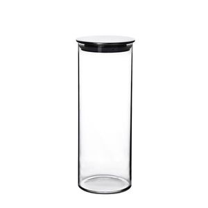 Allesken Skleněná dóza MODERN KITCHEN Silver 1 000 ml čirá obraz