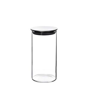 Allesken Skleněná dóza MODERN KITCHEN Silver 700 ml čirá obraz