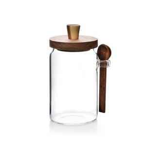 Allesken Skleněná dóza s lžící MODERN KITCHEN 730 ml čirá obraz