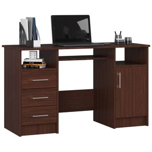 Ak furniture Volně stojící psací stůl Ana 124 cm wenge obraz