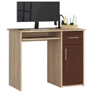 Ak furniture Volně stojící psací stůl Pin 90 cm dub sonoma/wenge obraz