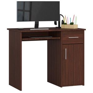 Ak furniture Volně stojící psací stůl Pin 90 cm wenge obraz