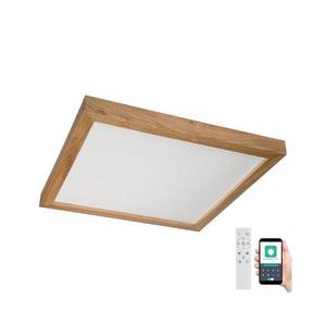 Brilagi Brilagi-LED Stmívatelné svítidlo WOODY FRAME LED/50W/230V dub 60x60 cm IP44 + DO obraz