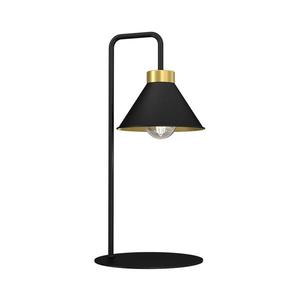 Stolní lampa DEMET 1xE27/15W/230V černá/zlatá obraz