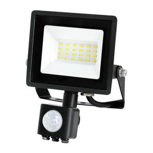 LED Venkovní reflektor se senzorem LED/20W/230V IP44 6500K černá obraz