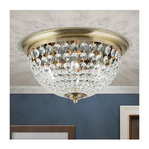 Orion Orion DLU 1840/47-Křišťálové str. svítidlo PLAFOND 6xE27/40W/230V pr.47 cm bronz obraz