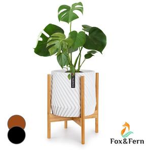 Fox & Fern Zeist, stojany na květiny, 2 výšky, kombinovatelné, zástrčný design, přírodní obraz