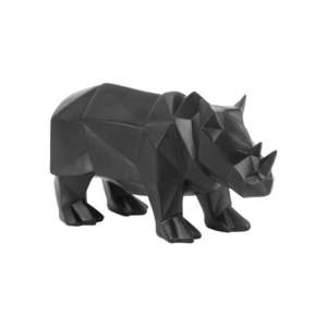 Matně černá soška PT LIVING Origami Rhino obraz