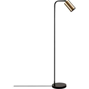 Stojací lampa v černo-zlaté barvě s kovovým stínidlem (výška 120 cm) Emek – Opviq lights obraz