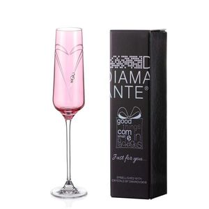 Diamante JFY Pink Hearts flute 190 ml obraz