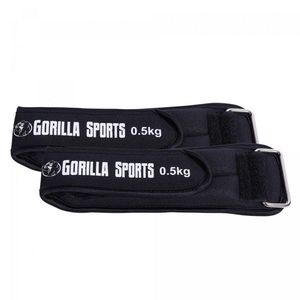 Gorilla Sports Zátěžové manžety, černé, 2 x 500 g obraz