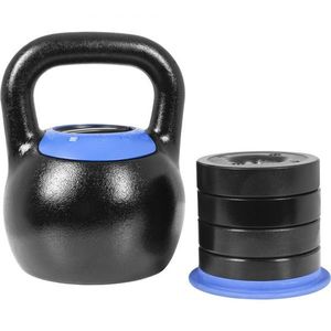 Gorilla Sports Kettlebell, nastavitelná hmotnost 16 - 24 kg obraz