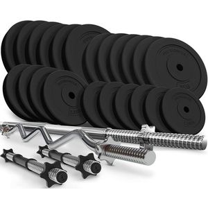 Physionics 91848 PHYSIONIC Vzpěračský set se závažím, hvězdicové zámky 125 kg obraz