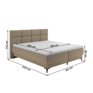 Boxspringová postel LYANNA 3 Tempo Kondela 160 cm obraz