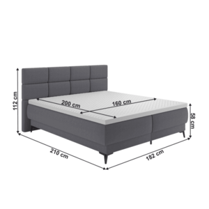 Boxspringová postel LYANNA 4 Tempo Kondela 160 cm obraz