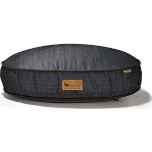 Tmavě modrý pelíšek pro psa 65, 5x70 cm Round Bed Denim Medieval Blue / Dark Chocolate S – P.L.A.Y. obraz