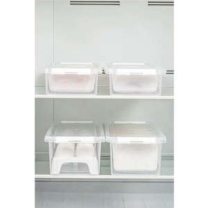 Plastové organizéry do lednice v sadě 4 ks 36x14 cm Lukutu – Hermia obraz