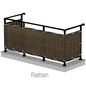 Balkonová zástěna 75/600 rattan wenge obraz