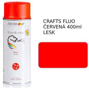 Sprej Crafts fluorescenční červená 400ml obraz