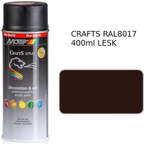 Sprej Crafts tmavě hnědá RAL8017 400ml obraz