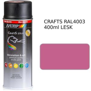 Sprej Crafts růžový RAL4003 400ml obraz