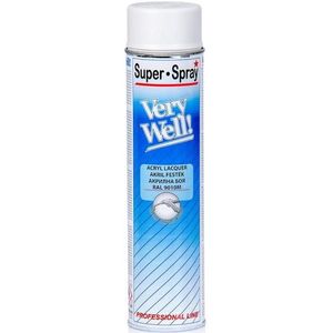 Sprej VeryWell RAL9010 mat 600ml obraz