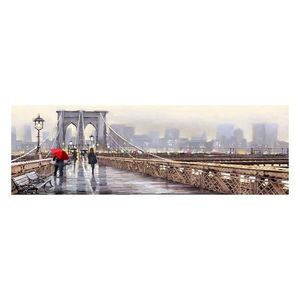 CANVAS WATERCOLOR 45x140 ST400 NEW YORK BRIDGE obraz