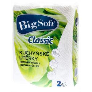 Utěrka kuchyňská BIG SOFT v roli, 2 ks, celulóza, 22, 5 cm x 9, 84 m obraz