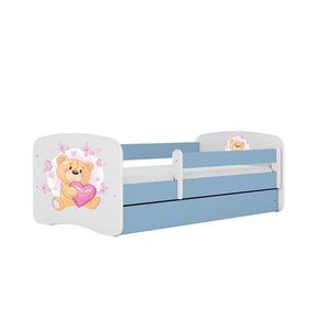 Dětská postel Babydreams modrá 70x140 Medvídek s motýlky obraz