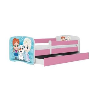 Dětská postel Babydreams+M růžová 70x140 Země ledu obraz