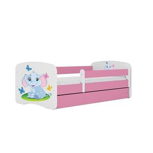 Dětská postel Babydreams+M růžová 70x140 Slon obraz