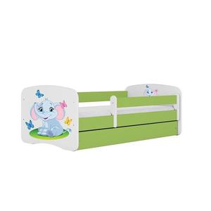 Dětská postel Babydreams+M zelená 70x140 Slon obraz