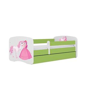 Dětská postel Babydreams+M zelená 80x160 Princezna 2 obraz
