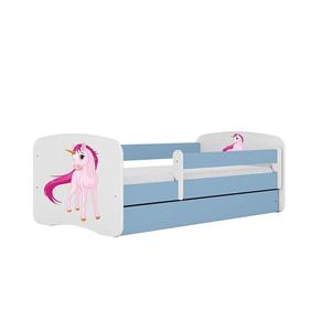 Dětská postel Babydreams+SZ modrá 70x140 Jednorožec obraz